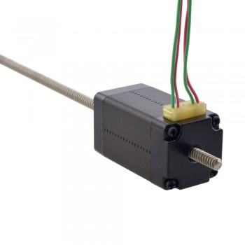 Liniowy silnik krokowy nieuchwytny NEMA 8 8N15S0504AC5-150RS skok na obrót 2mm skok 150mm