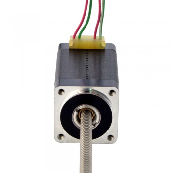 Liniowy silnik krokowy nieuchwytny NEMA 8 8N15S0504AC5-150RS skok na obrót 2mm skok 150mm