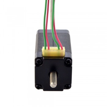 Liniowy silnik krokowy nieuchwytny NEMA 8 8N15S0504AC5-150RS skok na obrót 2mm skok 150mm