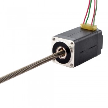 Liniowy silnik krokowy nieuchwytny NEMA 8 8N15S0504DC5-150RS skok na obrót 4mm skok 150mm