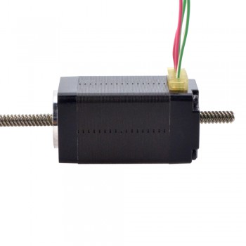 Liniowy silnik krokowy nieuchwytny NEMA 8 8N15S0504DC5-150RS skok na obrót 4mm skok 150mm