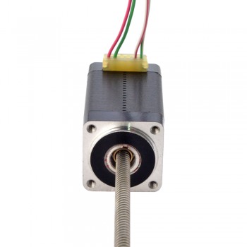 Liniowy silnik krokowy nieuchwytny NEMA 8 8N15S0504DC5-150RS skok na obrót 4mm skok 150mm