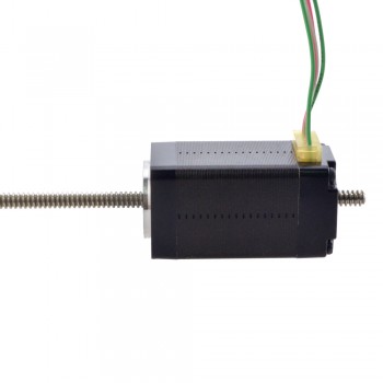 Liniowy silnik krokowy nieuchwytny NEMA 8 8N15S0504SC5-150RS skok na obrót 1mm skok 150mm