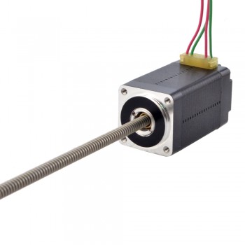 Liniowy silnik krokowy nieuchwytny NEMA 8 8N15S0504SC5-150RS skok na obrót 1mm skok 150mm
