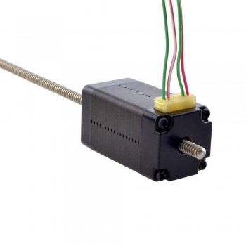 Liniowy silnik krokowy nieuchwytny NEMA 8 8N15S0504SC5-150RS skok na obrót 1mm skok 150mm