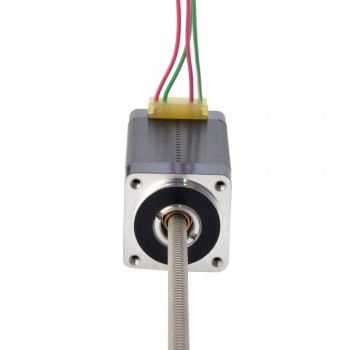 Liniowy silnik krokowy nieuchwytny NEMA 8 8N15S0504SC5-150RS skok na obrót 1mm skok 150mm