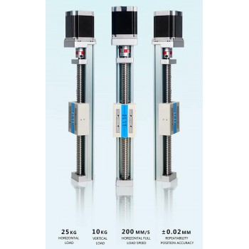 Moduł liniowy prowadnicy liniowej ze śrubą kulową do platformy liniowej CNC FSK40J 50-1000 mm z silnikiem krokowym Nema 23