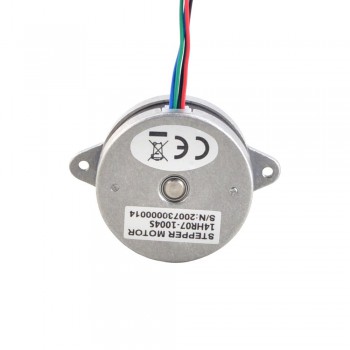 Okrągły silnik krokowy Nema 14 (Φ36x17,5 mm) 14HR07-1004VRN 1,8 stopnia 9 Ncm 1,0 A 4 przewody