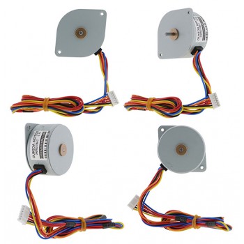 Oukeda PM42 silnik krokowy obrotowy z magnesem trwałym OK42PM22-0186A-C1 7,5 stopnia 4,90 Ncm 12 V 6 przewodów
