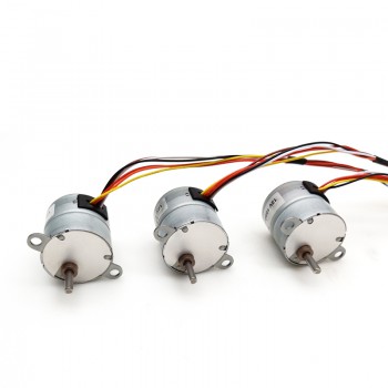 20 szt. 12 V mikro silnik krokowy DC z przekładnią GM25-25BY 7,5° 120 mA 500 g, cm 4 fazy z przekładnią 10 ~ 100