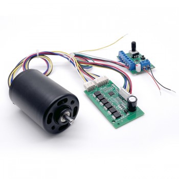 20 szt. 12 V/24 V Silnik BLDC + sterownik silnika bezszczotkowego TEC4266 500 g.cm 21/24 W 4500 obr./min