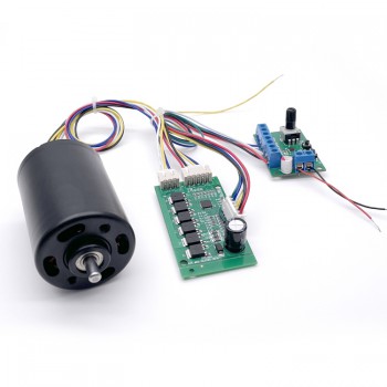 20 szt. 12 V/24 V Silnik BLDC + sterownik silnika bezszczotkowego TEC4266 500 g.cm 21/24 W 4500 obr./min