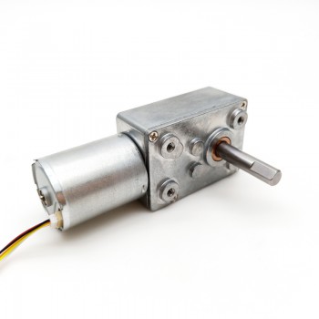 20 szt. 12V/24V bezszczotkowy silnik DC z przekładnią ślimakową 2,7W wał 6mm