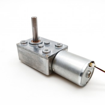20 szt. 12V/24V bezszczotkowy silnik DC z przekładnią ślimakową 2,7W wał 6mm
