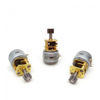 20 szt. 5 V mikro silnik krokowy DC z przekładnią GM12-15BY 18° 500 mA 700 g, cm 2 fazy z przekładnią 10 ~ 380