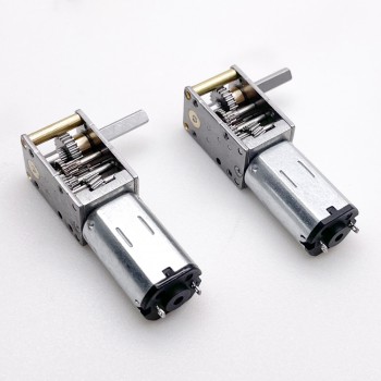 20 szt. 6 V/12 V Mini silnik DC z przekładnią ślimakową 0,3 W wał 4 mm