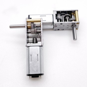 20 szt. 6 V/12 V Mini silnik DC z przekładnią ślimakową 0,3 W wał 4 mm