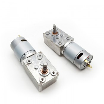 20 szt. 6V/12V Silnik z przekładnią ślimakową DC z magnesami trwałymi, 1,25 W, wał 6 mm, przełożenie 70~2700
