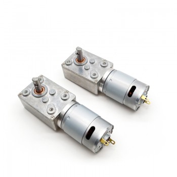 20 szt. 6V/12V Silnik z przekładnią ślimakową DC z magnesami trwałymi, 1,25 W, wał 6 mm, przełożenie 70~2700