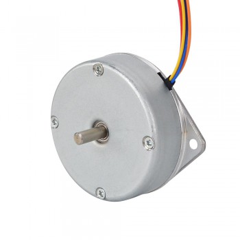 Płaski silnik krokowy okrągły Nema 18 18HR06-1004S 1,8 stopnia 9 Ncm 1A Φ46x16mm 4 przewody