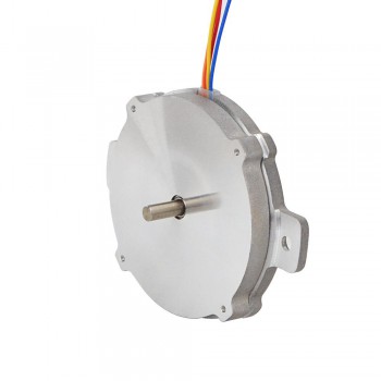 Płaski silnik krokowy okrągły Nema 24 24HR04-1004S 1,8 stopnia 6 Ncm 1A Φ60x9,6mm 4 przewody