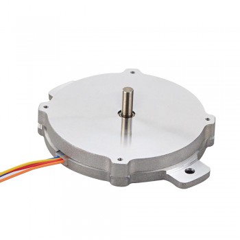Płaski silnik krokowy okrągły Nema 24 24HR04-1004S 1,8 stopnia 6 Ncm 1A Φ60x9,6mm 4 przewody