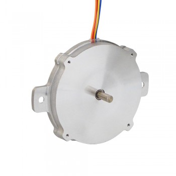 Płaski silnik krokowy okrągły Nema 24 24HR04-1004S 1,8 stopnia 6 Ncm 1A Φ60x9,6mm 4 przewody