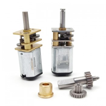 20 szt. Motoreduktor szczotkowy DC z magnesami trwałymi GM12-N20VA, 2,4V/5V, z przekładnią walcową o przełożeniu 10–1000:1