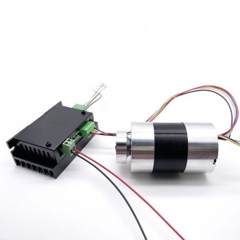 10 szt. Silnik BLDC 12V/24V TEC56100 400g.cm 3050 obr./min 12,5W Wał 8mm