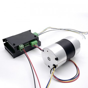 10 szt. Silnik BLDC 12V/24V TEC56100 400g.cm 3050 obr./min 12,5W Wał 8mm
