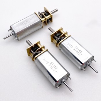 20 szt. Motoreduktor szczotkowy DC z magnesami trwałymi GM14-050SH 6V/12V, z przekładnią walcową o przełożeniu 3–350:1