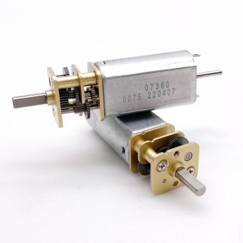 20 szt. Motoreduktor szczotkowy DC z magnesami trwałymi GM14-050SH 6V/12V, z przekładnią walcową o przełożeniu 3–350:1