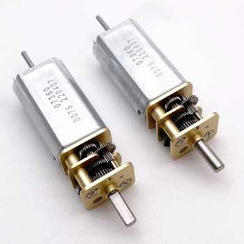 20 szt. Motoreduktor szczotkowy DC z magnesami trwałymi GM14-050SH 6V/12V, z przekładnią walcową o przełożeniu 3–350:1