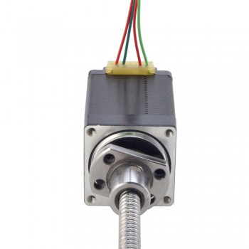Silnik krokowy liniowy NEMA 11 z zewnętrzną śrubą kulową 11E18S1004BAM5-150RS skok na obrót 2mm skok 150mm