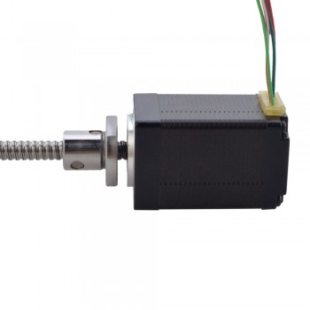 Silnik krokowy liniowy NEMA 11 z zewnętrzną śrubą kulową 11E18S1004BAM5-150RS skok na obrót 2mm skok 150mm