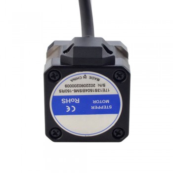 Silnik krokowy liniowy NEMA 17 z zewnętrzną śrubą kulową 17E13S1504BSM5-150RS skok na obrót 1mm skok 150mm