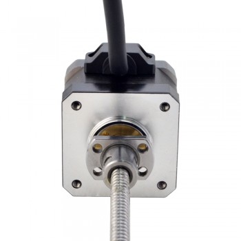 Silnik krokowy liniowy NEMA 17 z zewnętrzną śrubą kulową 17E13S1504BSM5-150RS skok na obrót 1mm skok 150mm