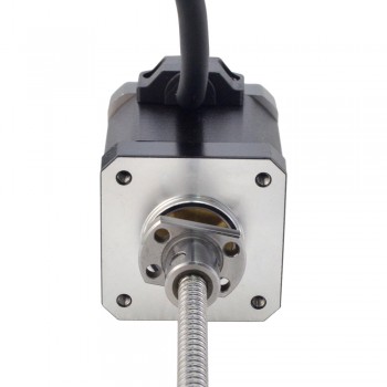 Silnik krokowy liniowy NEMA 17 z zewnętrzną śrubą kulową 17E19S2504BAM5-150RS skok na obrót 2mm skok 150mm