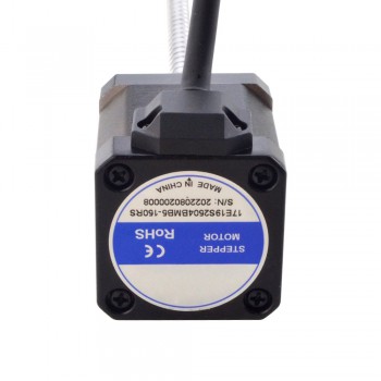Silnik krokowy liniowy NEMA 17 z zewnętrzną śrubą kulową 17E19S2504BMB5-150RS skok na obrót 8mm skok 150mm