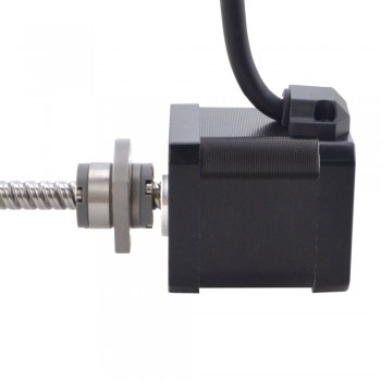 Silnik krokowy liniowy NEMA 17 z zewnętrzną śrubą kulową 17E19S2504BMB5-150RS skok na obrót 8mm skok 150mm