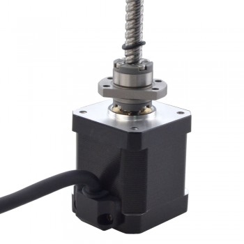 Silnik krokowy liniowy NEMA 17 z zewnętrzną śrubą kulową 17E19S2504BMB5-150RS skok na obrót 8mm skok 150mm