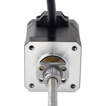 Silnik krokowy liniowy NEMA 17 z zewnętrzną śrubą kulową 17E19S2504BSM5-150RS skok na obrót 1mm skok 150mm