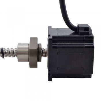 Silnik krokowy liniowy NEMA 23 z zewnętrzną śrubą kulową 23E22S3004BVL5-200RS skok na obrót 5mm skok 200mm
