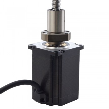 Silnik krokowy liniowy NEMA 23 z zewnętrzną śrubą kulową 23E30S4004B1L5-200RS skok na obrót 10mm skok 200mm