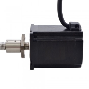 Silnik krokowy liniowy NEMA 23 z zewnętrzną śrubą kulową 23E30S4004BAL5-200RS skok na obrót 2mm skok 200mm