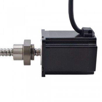 Silnik krokowy liniowy NEMA 23 z zewnętrzną śrubą kulową 23E30S4004BVL5-200RS skok na obrót 5mm skok 200mm