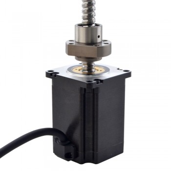 Silnik krokowy liniowy NEMA 23 z zewnętrzną śrubą kulową 23E30S4004BVL5-200RS skok na obrót 5mm skok 200mm