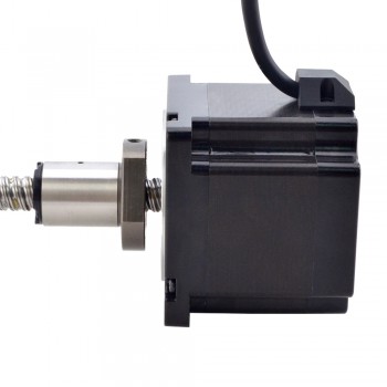 Silnik krokowy liniowy NEMA 34 z zewnętrzną śrubą kulową 34E30S5504B1N5-200RS skok na obrót 10mm skok 200mm