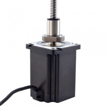 Silnik krokowy liniowy NEMA 34 z zewnętrzną śrubą kulową 34E45S6004B1N5-200RS skok na obrót 10mm skok 200mm