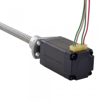 Silnik krokowy liniowy NEMA 8 z zewnętrzną śrubą kulową 8E15S0504BAM5-150RS skok na obrót 1mm skok 150mm